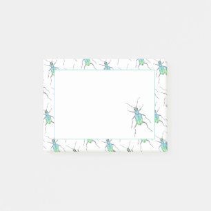 Post-it® Bleu Tigre Beetle Log Bug