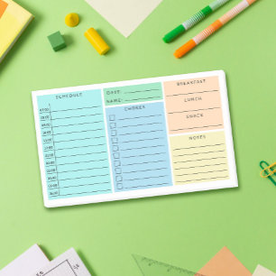 Post-it® Bleu Vert quotidien Accueil Programme scolaire