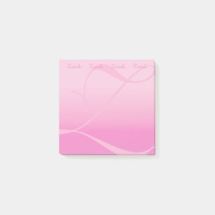 Post-it® Bloc de couleur monographique Joli rose pastel