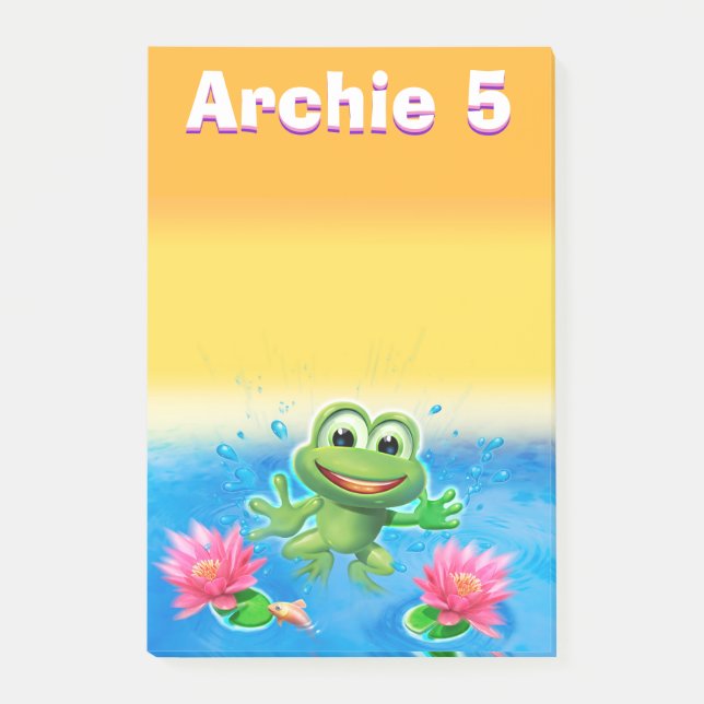 Post-it® Bloc fait sur commande de note de grande (Devant)