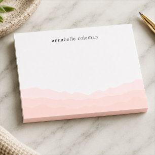 Post-it® Bloc-notes adhésif ombré rose aquarelle personnali