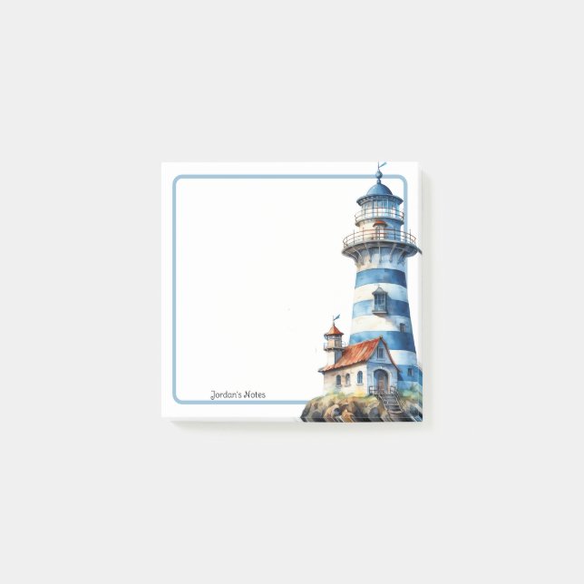 Post-it® Bloc-notes bleu 1 (Devant)