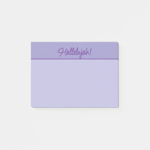 Post-it® Bloc-notes Christian Hallelujah en violet
