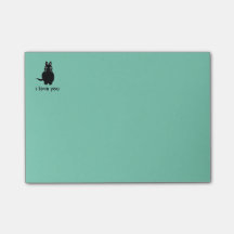 Bloc-notes collant de post-it de chat