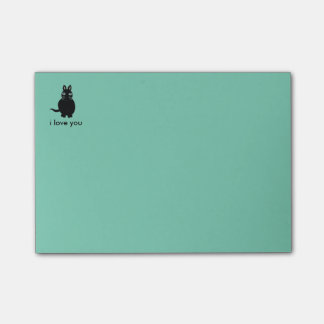 Post-it® Bloc-notes collant de post-it de chat