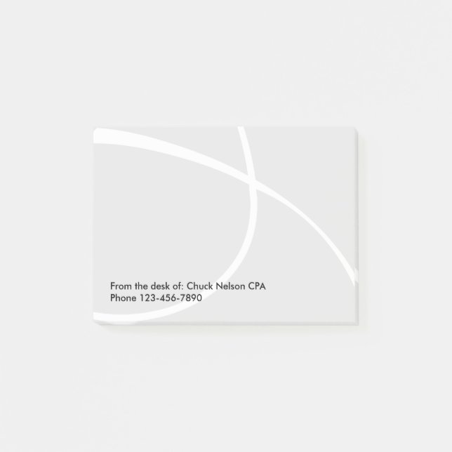 Post-it® Bloc - notes collants de comptable moderne (Devant)