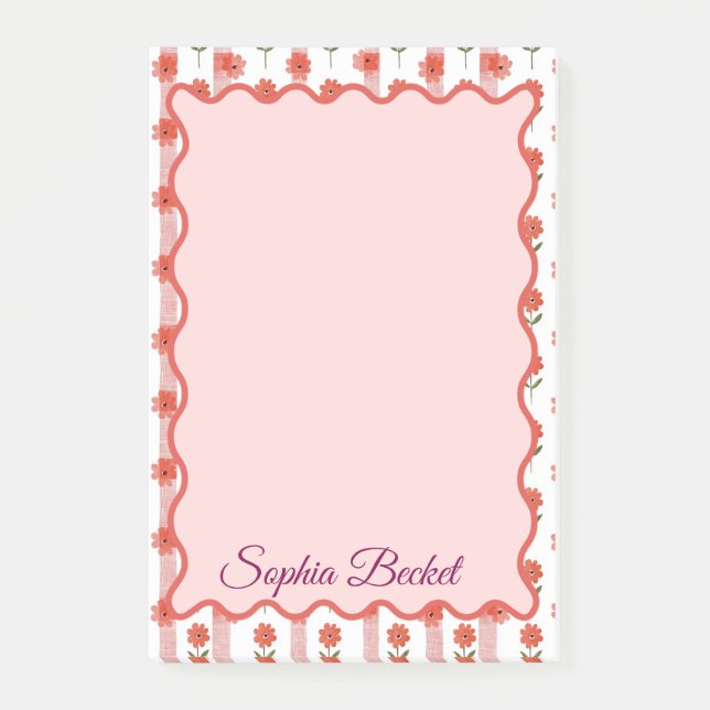 Post-it® Bloc-notes Daisy Coquette (Devant)