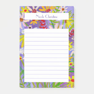 Post-it® Bloc-notes Daisy Fleur sauvage Bouquet CUSTOM Aqua