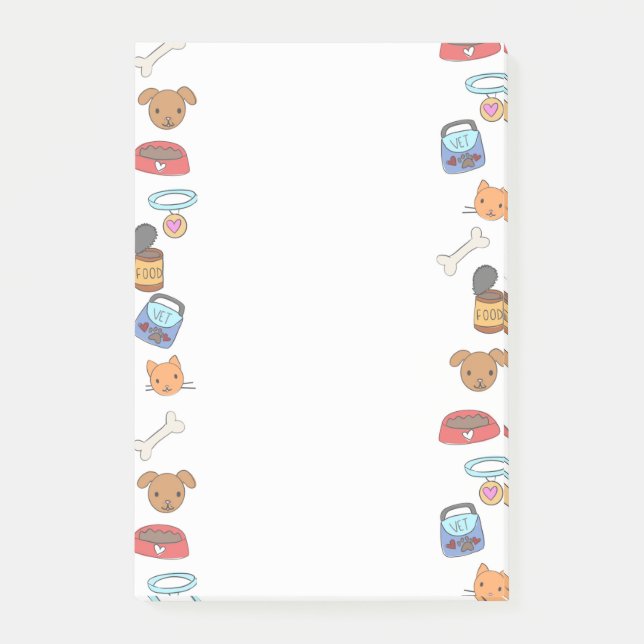 Post-it® Bloc-notes de conception de bureau Vet (Devant)