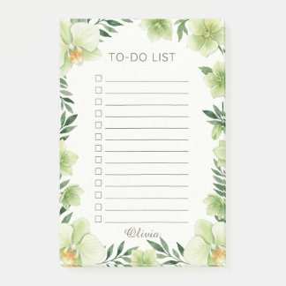 Post-it® Bloc-notes de liste de choses à faire en feuillage