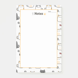 Post-it® Bloc-notes de notes de chat mignon Kawaii