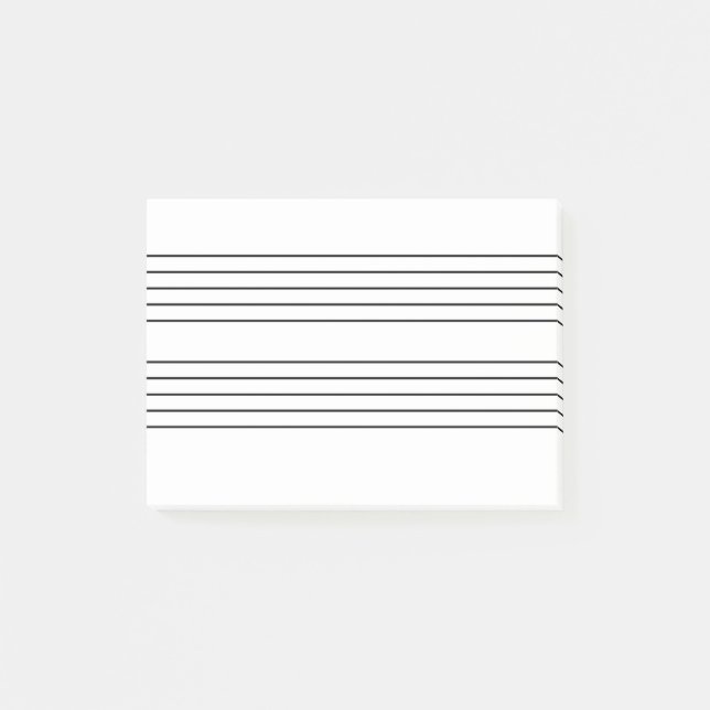 Post-it® Bloc - notes de personnel de musique (Devant)