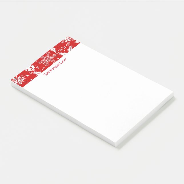 Post-it® Bloc-notes de post-it faisant des emplettes bonnes (Incliné)