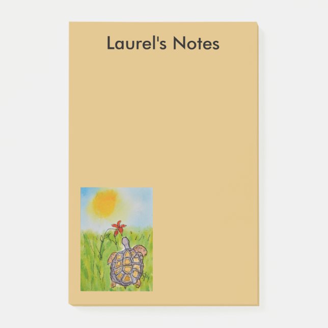 Post-it® Bloc-notes de tortue du désert (Devant)