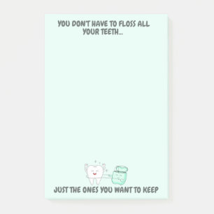 Post-it® Bloc-notes dentaire 4 pouces x 6 pouces