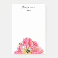 Bloc-notes fleur Tulipe Rose