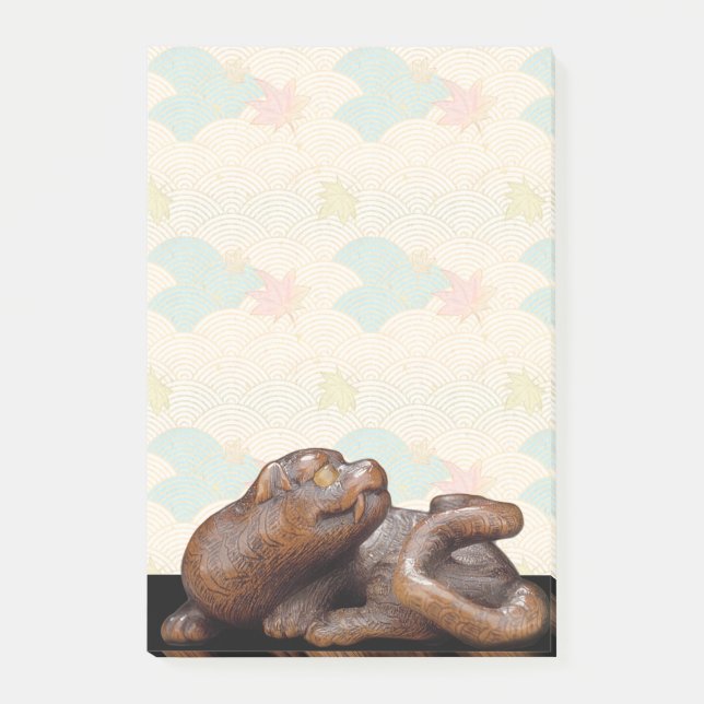 Post-it® Bloc - notes japonais de Netsuke de tigre (Devant)