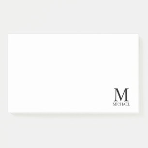 Post-it® Bloc-notes monographique et nom personnalisé