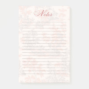 Post-it® Bloc-notes papier floral vintage toile