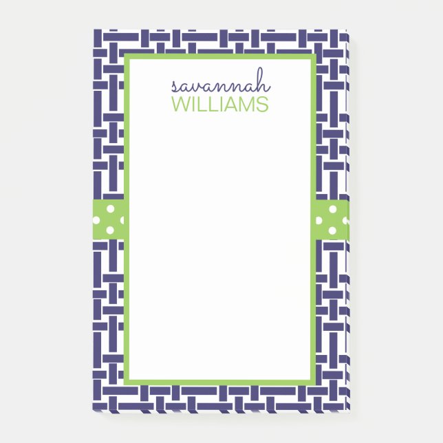 Post-it® Bloc-notes personnalisé post-it Bambou et Grosgrai (Devant)