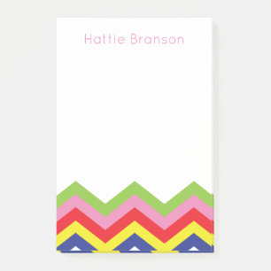 Post-it® Bloc-notes personnalisé post-it multicolore Chevro