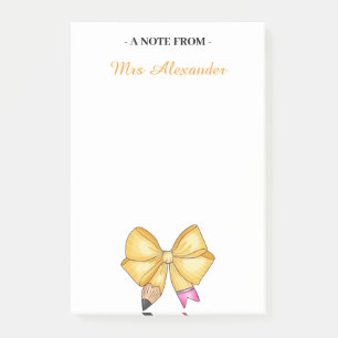 Post-it® Bloc-notes personnalisé pour enseignants, Bloc-not