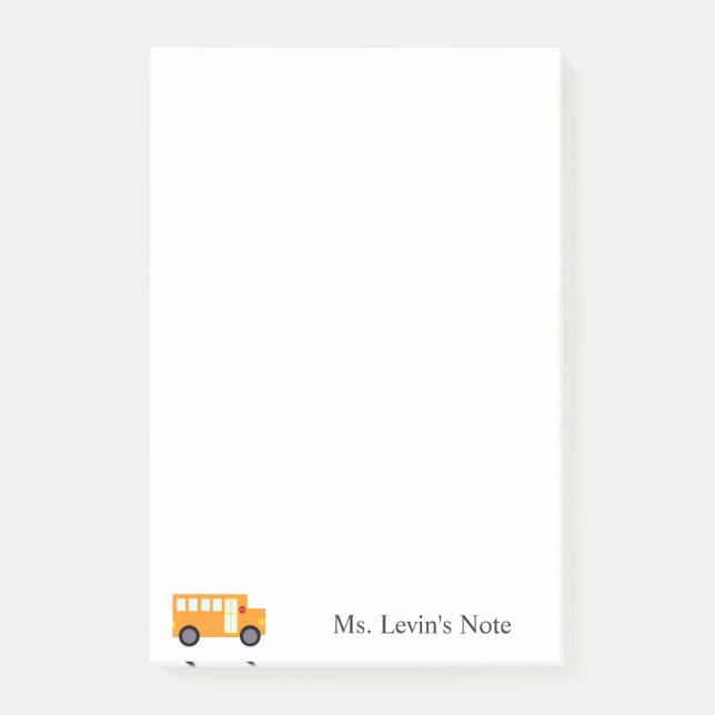 Post-it® Bloc-notes personnalisé pour l'enseignant (Devant)