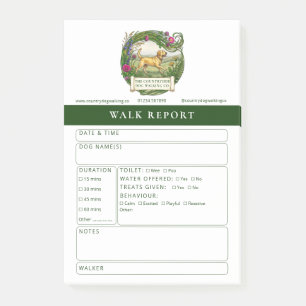 Post-it® Bloc-notes personnalisé pour promeneur de Labrador