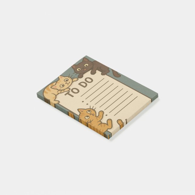Post-it® Bloc-notes pour chat Kitty (Incliné)