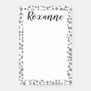 Post-it® Bloc-notes pour le Poster de animal Léopard neige 
