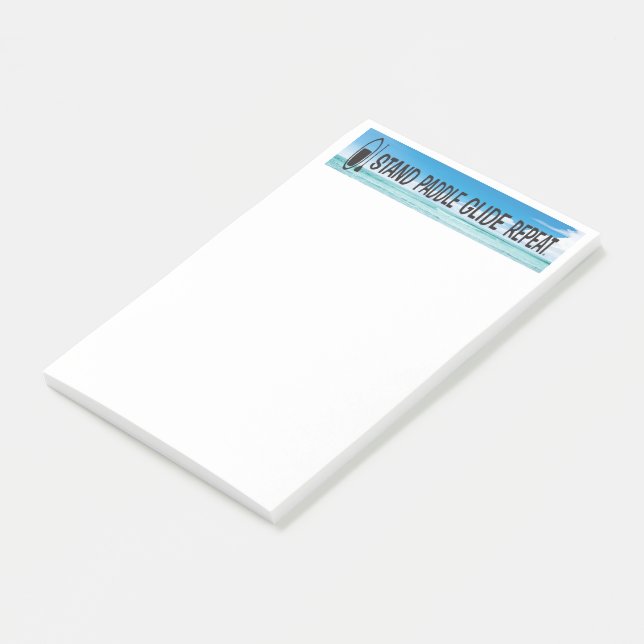 Post-it® Bloc-notes pour les amateurs de paddle-board ! (Incliné)