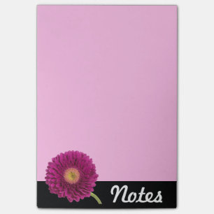 Post-it® Bloc-notes pourpre de marguerite de Gerbera