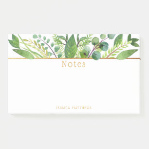 Post-it® Bloc-notes simplement chic de verdure et de