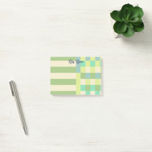 Post-it® Blocs de couleur jaune pâle olive Votre nom