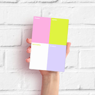 Post-it® Blocs-notes adhésifs Color Block moyens
