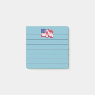 Post-it® Blue American Flag Post Il Notes Cadeau