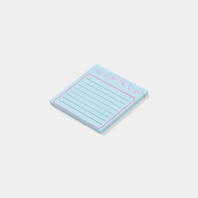 Post-it® Blue and pink (Incliné)