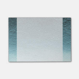 Post-it® Blue aqua dégradé turquoise aluminium grunge