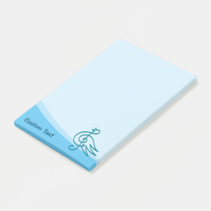 Post-it® Blue Bird Music