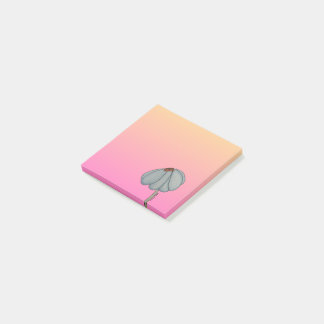 Post-it® Blue Flower with Pink Background