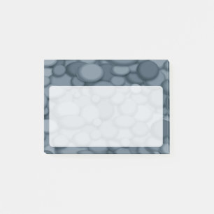 Post-it® Blue River Rock Pebles Art