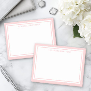 Post-it® Blush Rose Monogramme Minimaliste