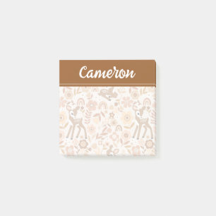 Post-it® Boeuf mignon cerf modèle floral
