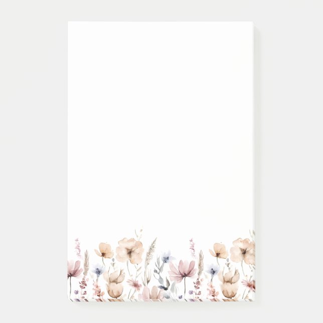 Post-it® Boho Floral Fleur sauvage (Devant)
