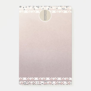 Post-it® Boho Perle Pailleté Glam Kraft Rustique Monogramme