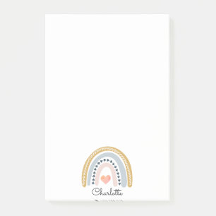 Post-it® Boho Watercolor Rainbow Kid's Personnalisé