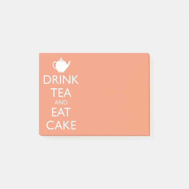 POST-IT® BOIRE THÉ ET MANGER GÂTEAU (Devant)