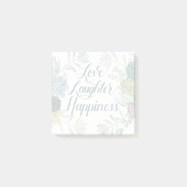 Post-it® Bonheur plante | Amour rire bonheur (Devant)