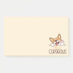 Post-it® Bonjour Corgi Chien