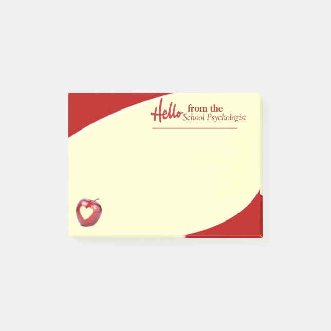 Post-it® "Bonjour des notes collantes de psychologue (Devant)